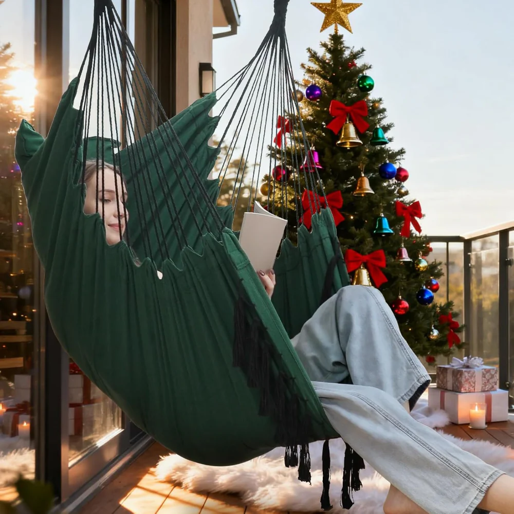 Hammock Chair Hanging Swing Seat Indoor Outdoor - Image 4