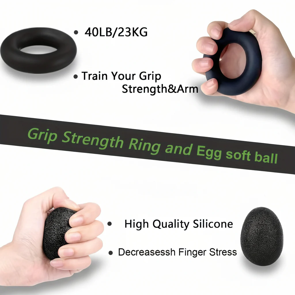 Hand Gripper Forearm Strength Trainer Adjustable Metal Workout Set - Image 4