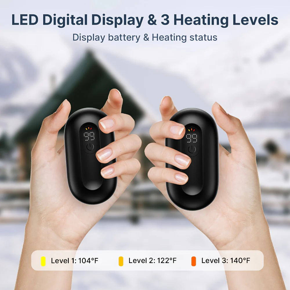 Hand Warmers Rechargeable Magnetic Pocket Heater Set - Image 9