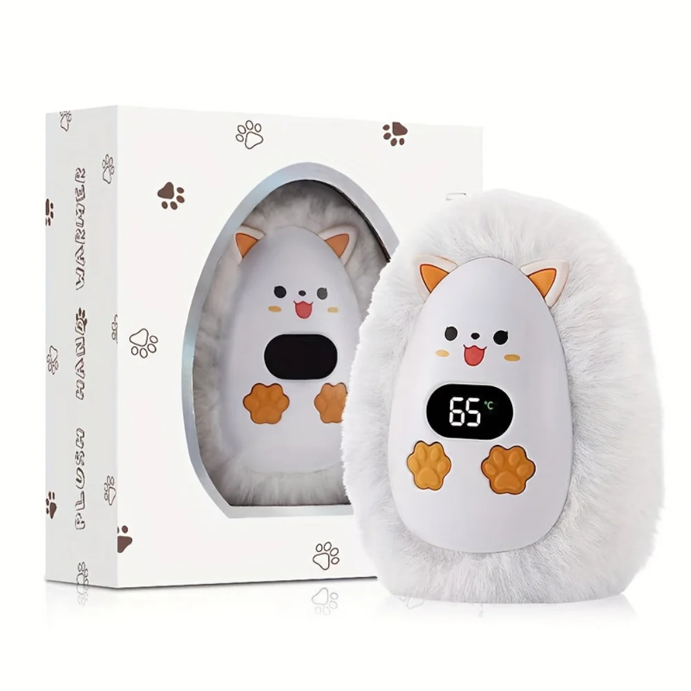 Hand Warmers Rechargeable Plush Pocket Heater With LCD Display - Image 11
