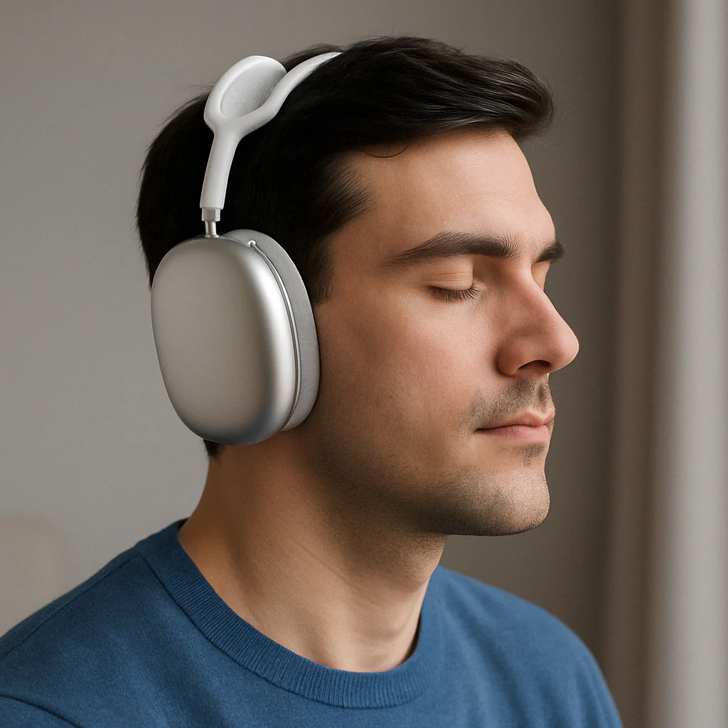 Headphones Wireless Noise Cancelling Over Ear Bluetooth Audio - Image 2