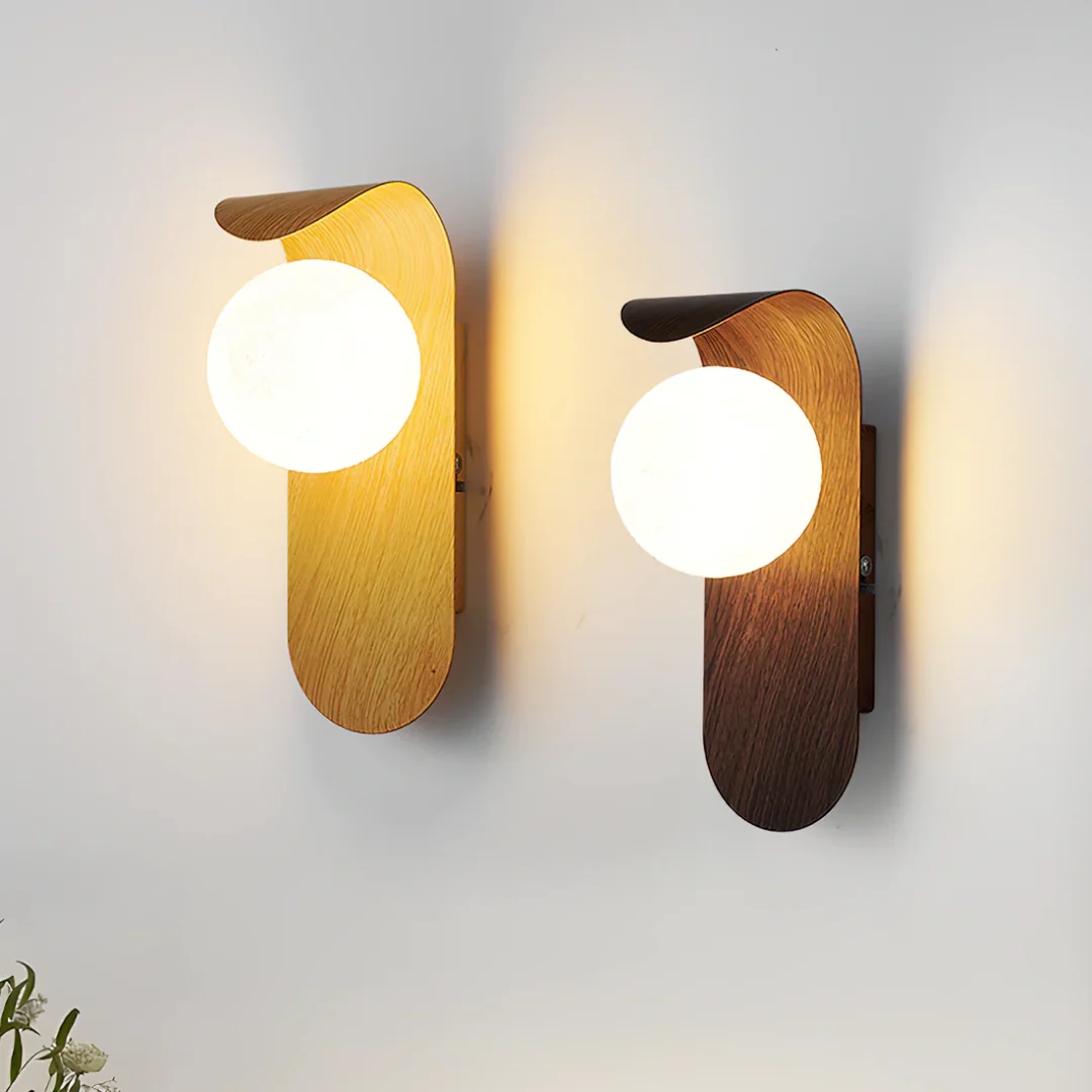 Icar Scandinavian LED Wall Lamp | Minimalist Wooden Design - Image 3