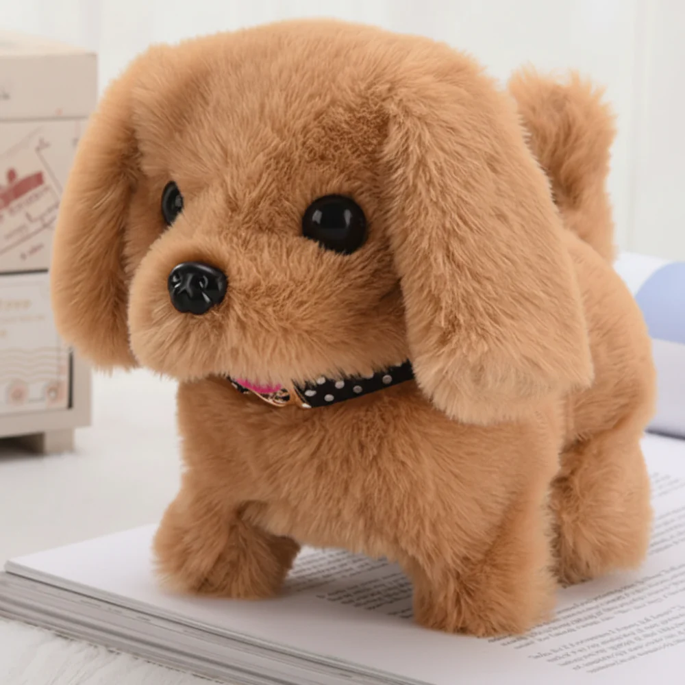 Interactive Dog Toy Plush Puppy Walking Barking Actions - Image 3