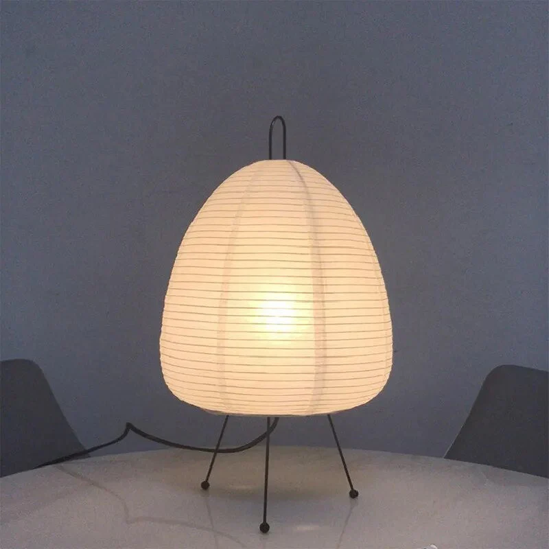 Japanese Rice Paper Table Lamp | Minimalist Zen Lighting - Image 8