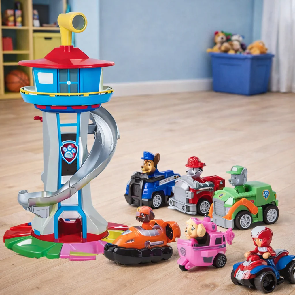Kids Playset Slide Tower Toy Cars Activity Set Indoor - Image 6