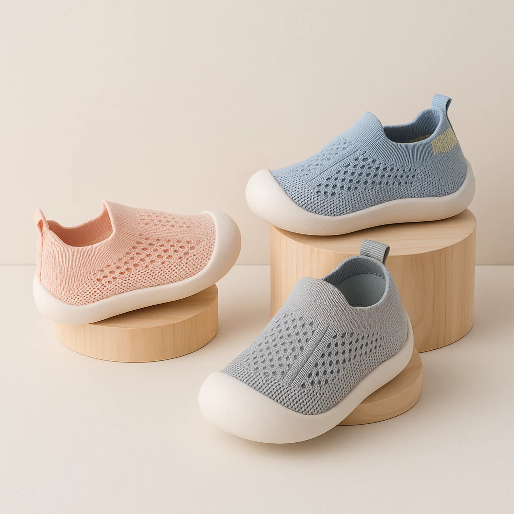 Kids Sneakers Breathable Mesh Slip On Shoes Non Slip Lightweight - Image 10