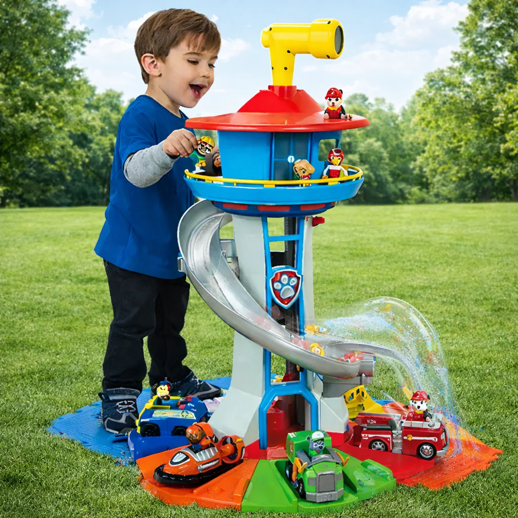 Kids Toys Car Playset Slide Tower Track Toy Vehicles - Image 3
