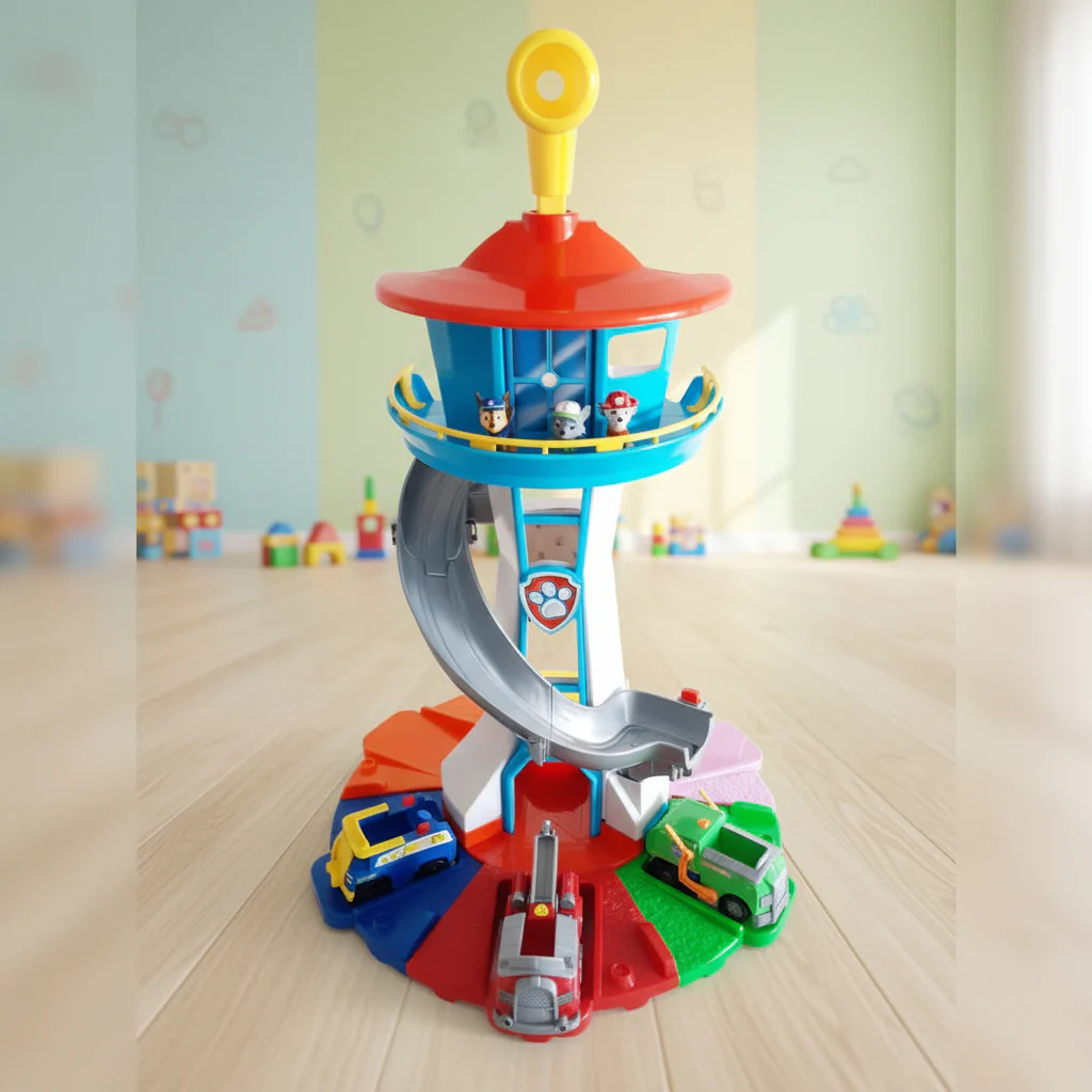 Kids Toys Playset Slide Tower Track Imaginative Car Play - Image 3