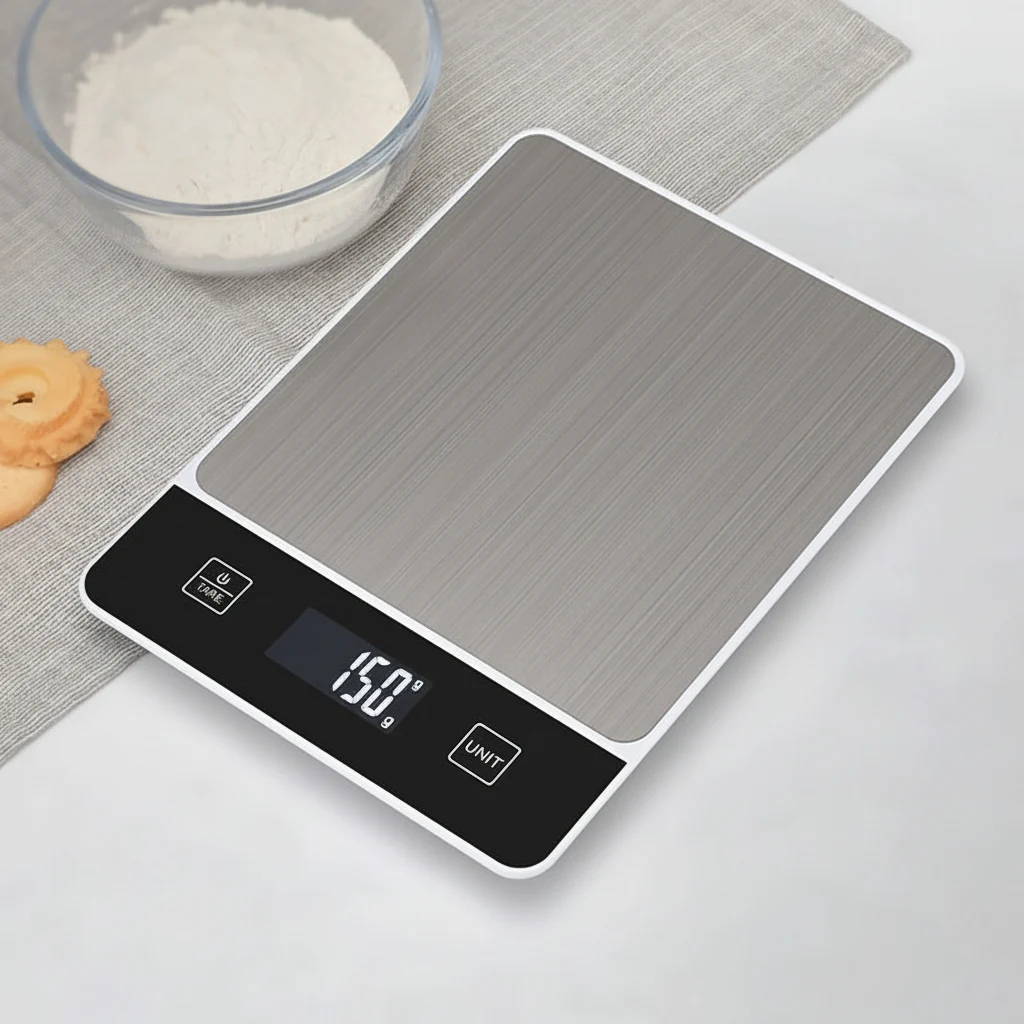 Kitchen Scale Digital Stainless Steel 22lb Food Measuring Scale - Image 2