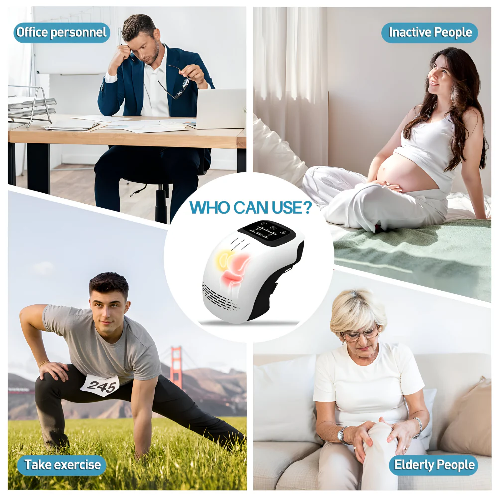 Knee Massager Electric Heated Adjustable Support Compression Device - Image 5
