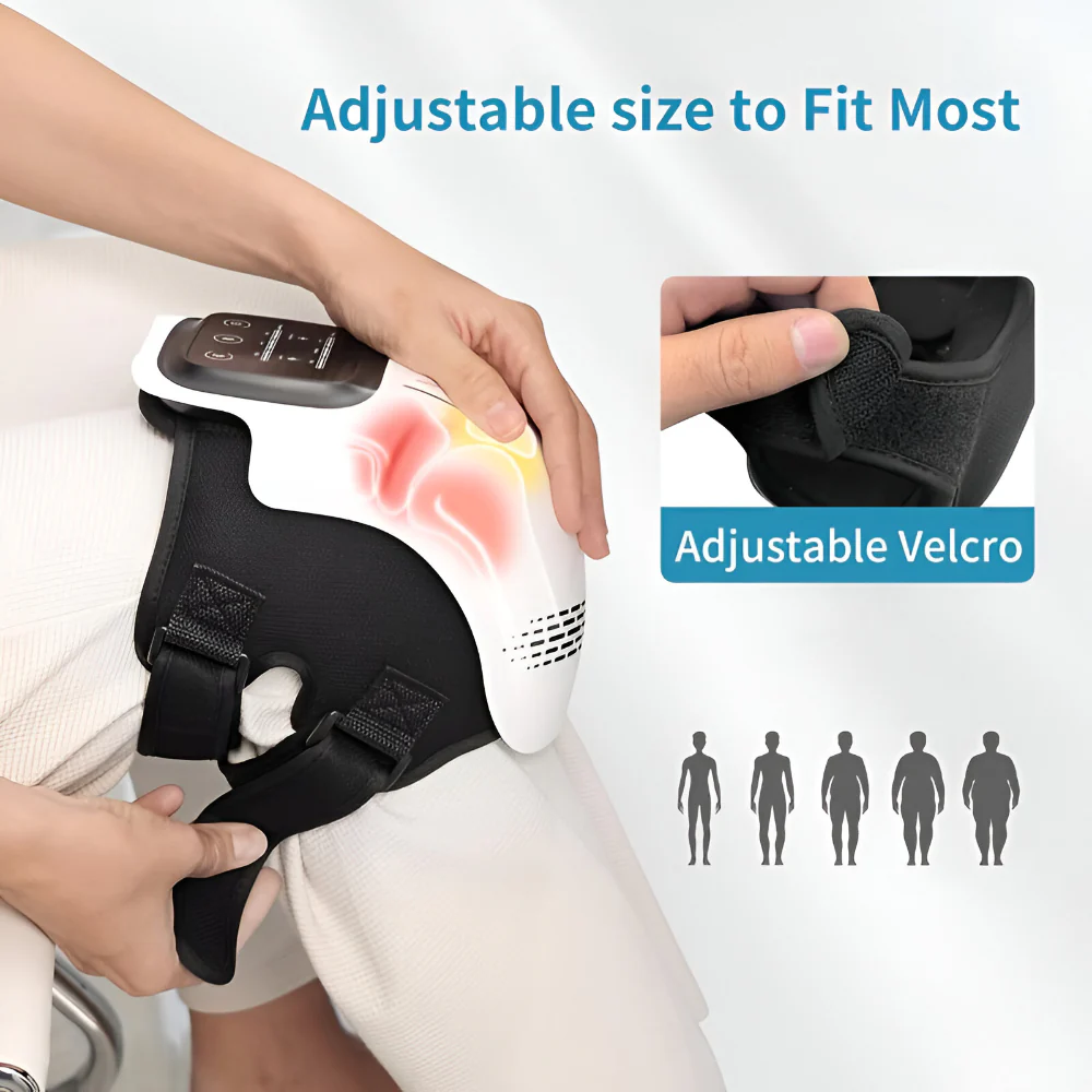 Knee Massager Electric Heated Adjustable Support Compression Device - Image 8