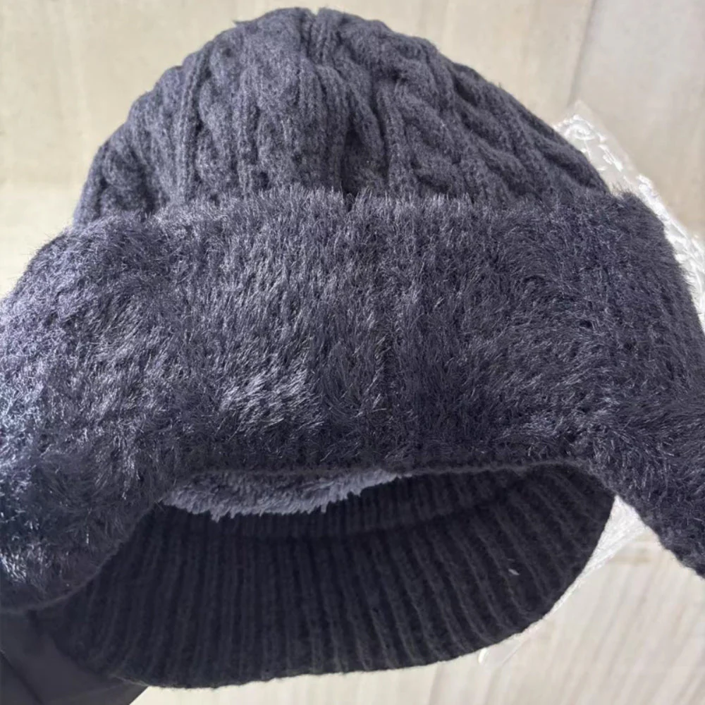 Knit Trapper Hat Ear Flap Winter Cold Weather Cap - Image 12
