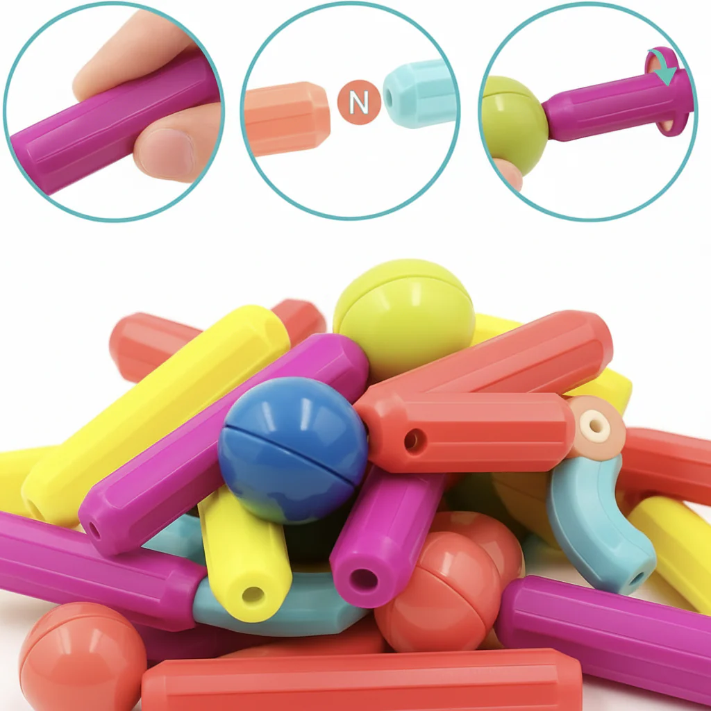 Magnetic Building Blocks Set Educational STEM Toy - Image 10