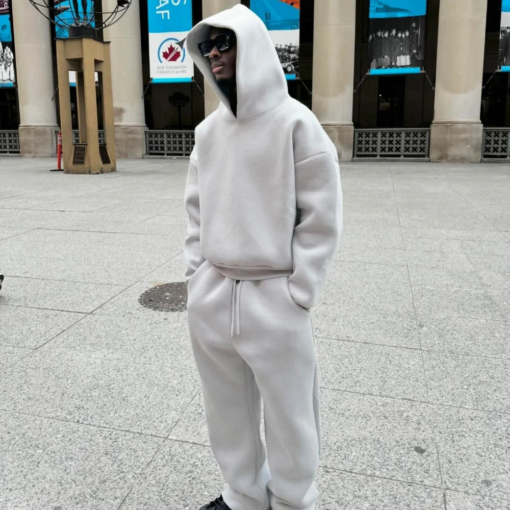 Men’s Lounge Set Oversized Hoodie Pants Outfit - Image 5