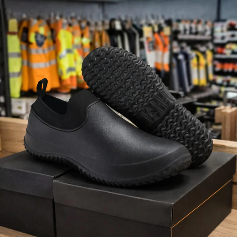 Men's Work Shoes Slip Design Non Slip Safety Footwear - Image 3