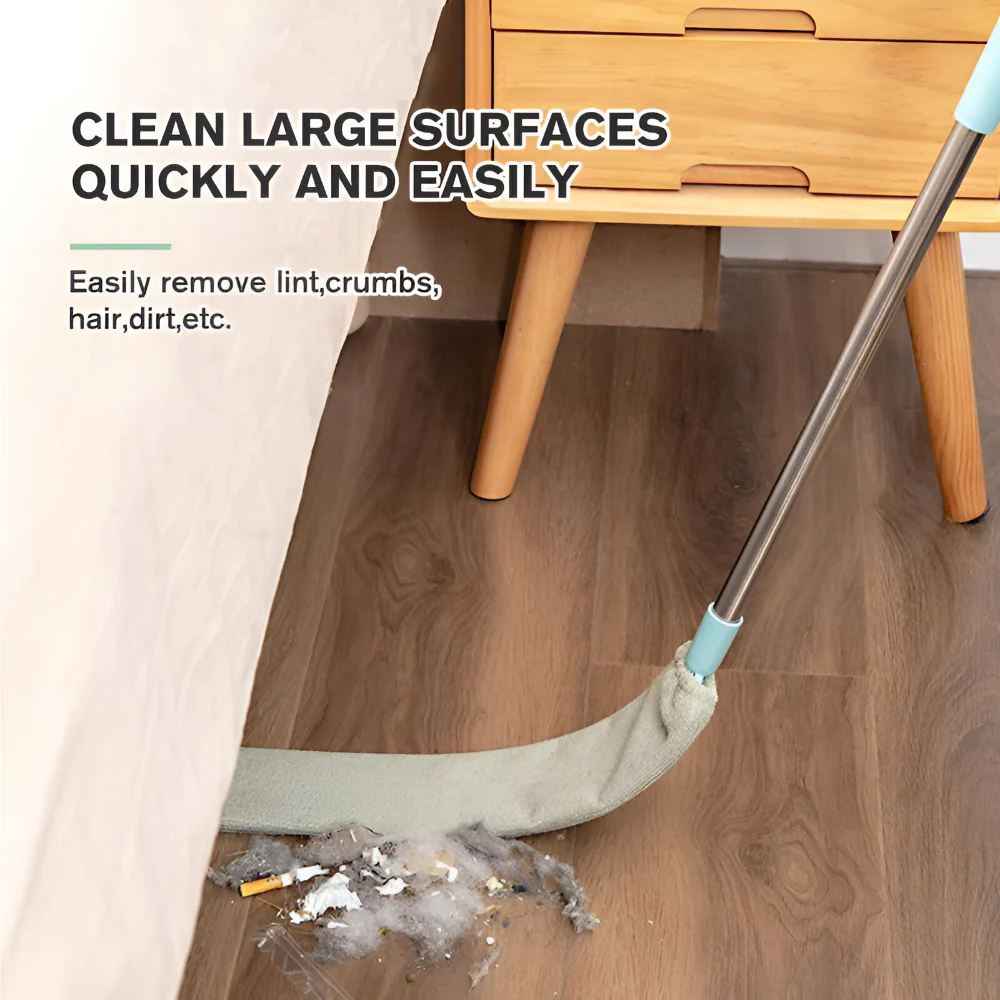 Mop Retractable Gap Cleaning Tool Microfiber Brush Flat Design - Image 10