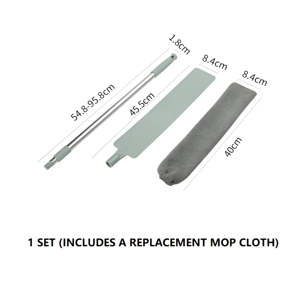 Mop Retractable Gap Cleaning Tool Microfiber Brush Flat Design - Image 13