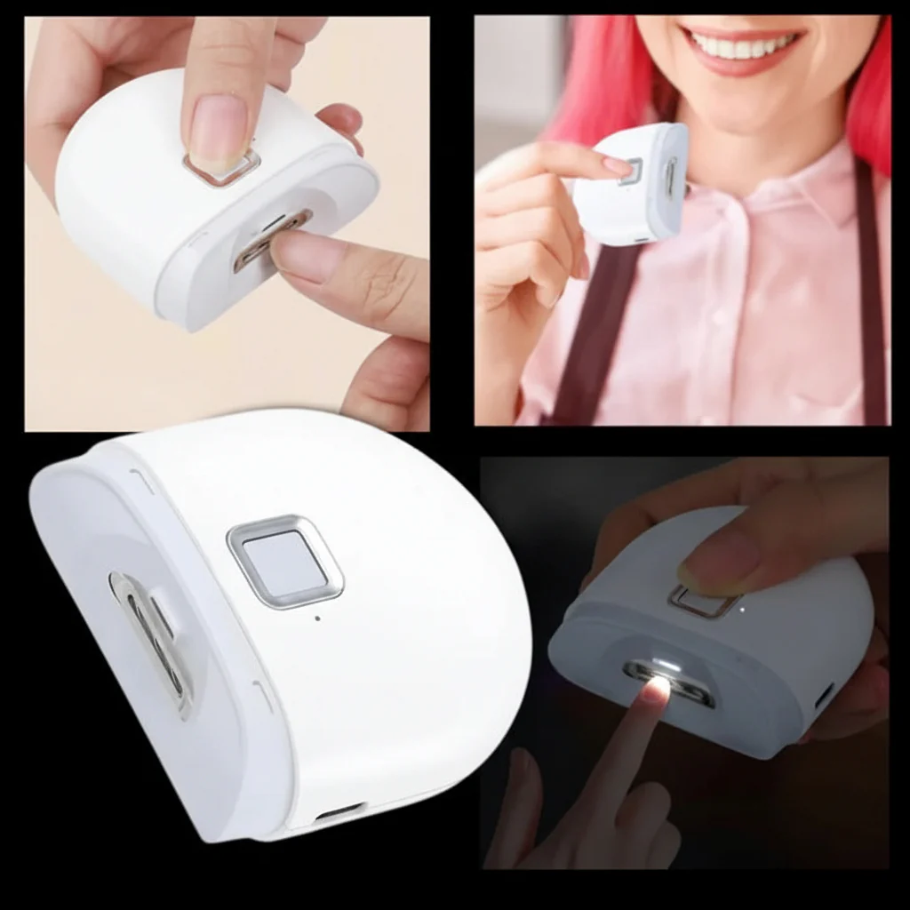 Nail Clipper Electric Rechargeable LED Light Trimmer - Image 9