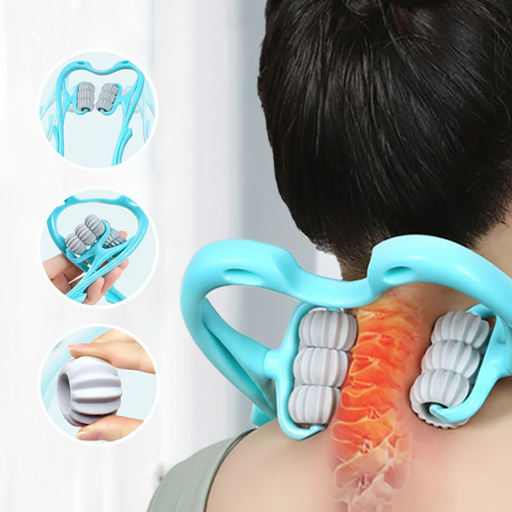 Neck Ergonomic Massager Manual Cervical Spine Roller Shoulder - Image 11