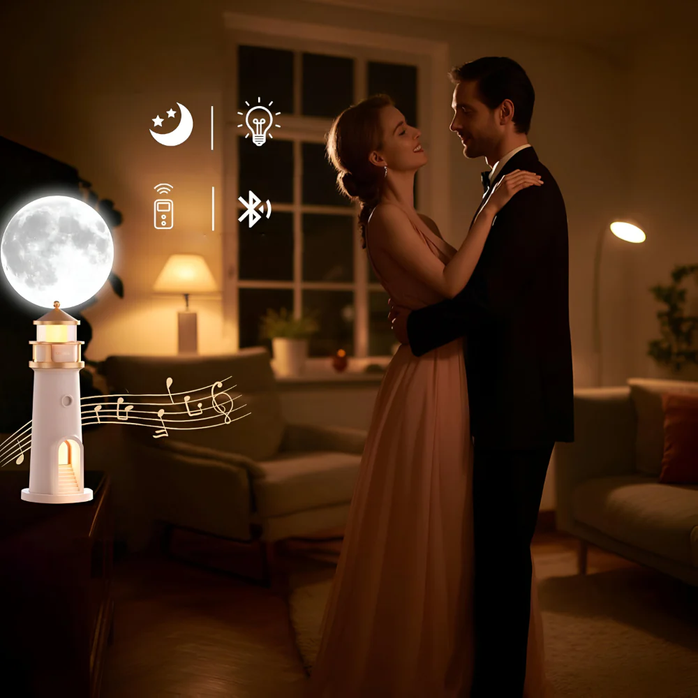 Night Light Projection Lighthouse LED Room Decor Lamp - Image 5