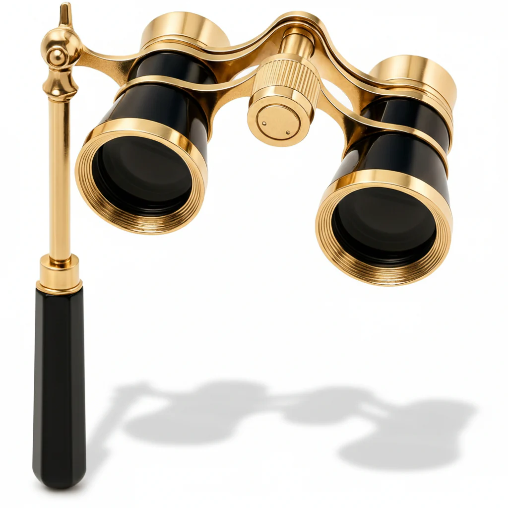 Opera Glasses Theater Binoculars Foldable Handle Clear Optics - Image 8