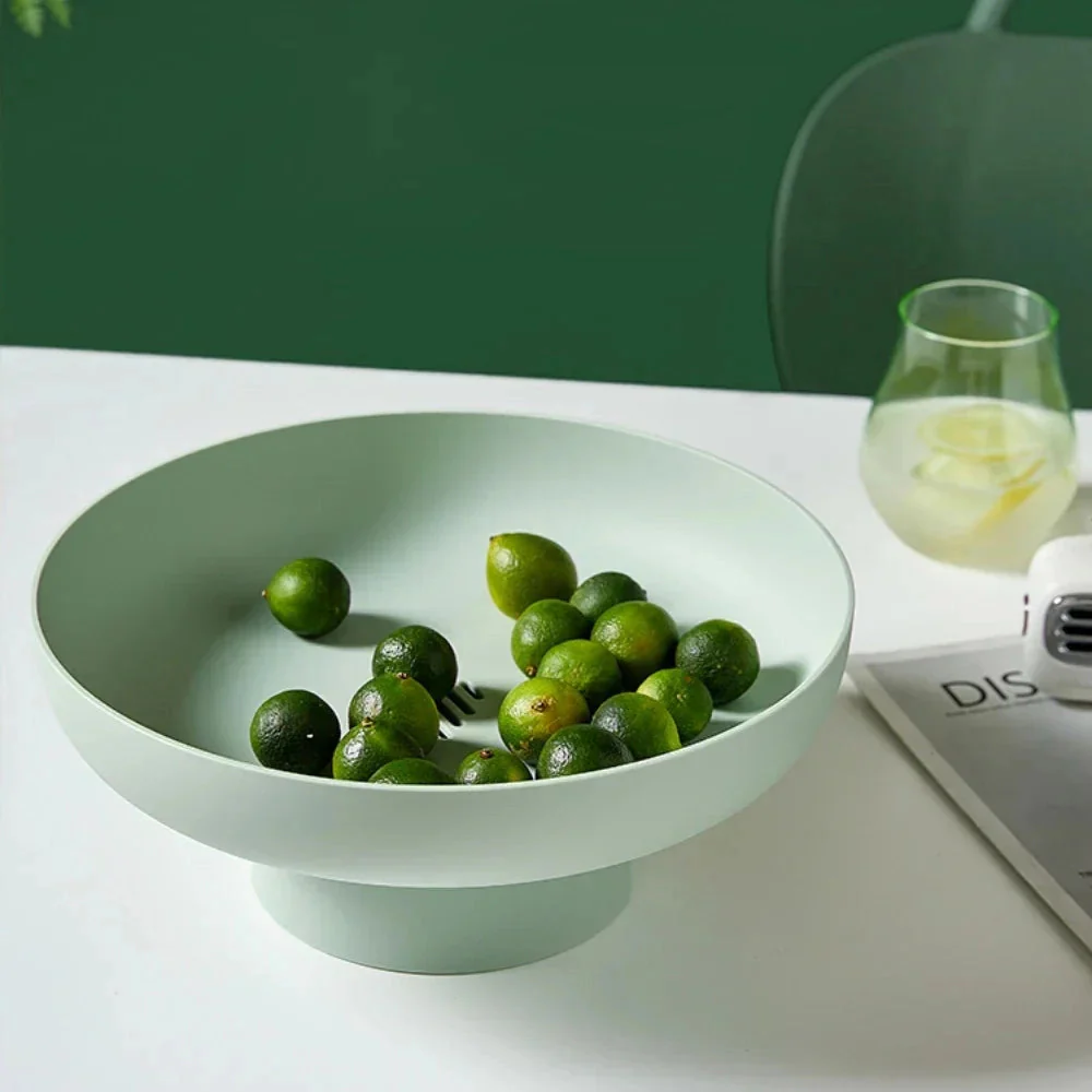 Pedestal Ceramic Fruit Bowl Retro Table Display Dish