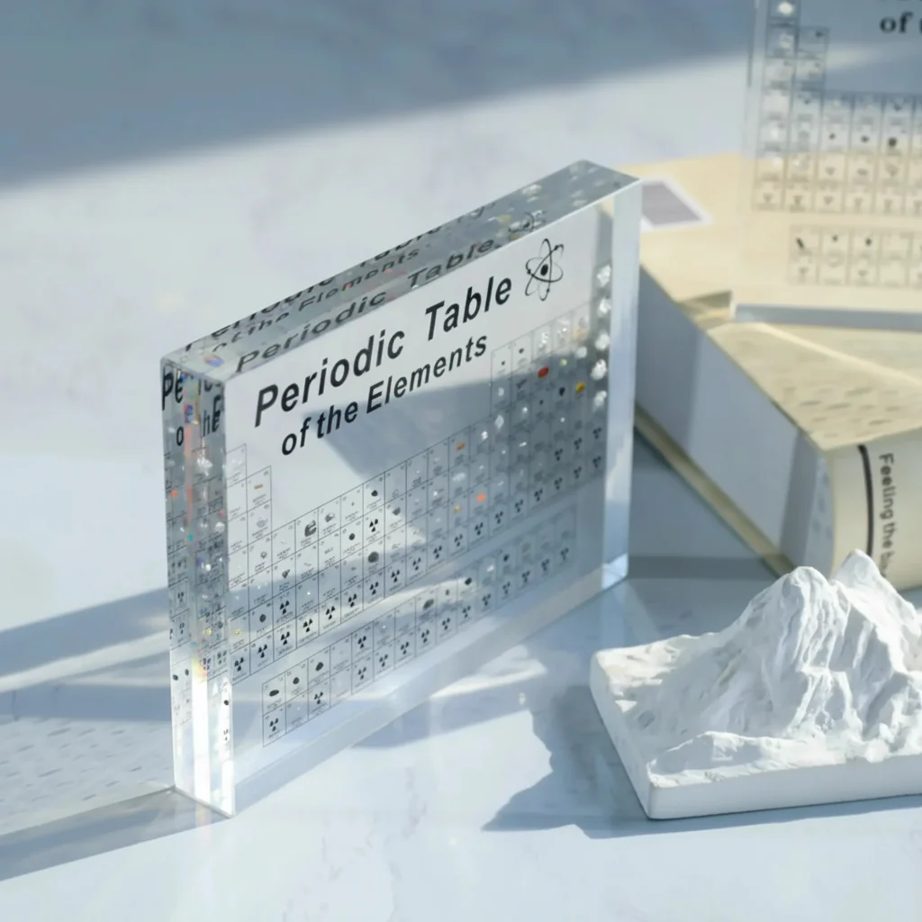 Periodic Table Acrylic Display Real Elements LED Light - Image 3