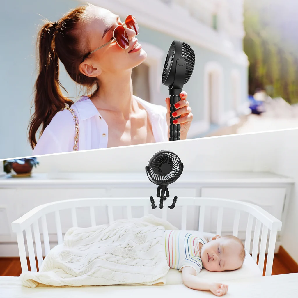 Portable Fan Clip On Battery Operated Stroller Fan - Image 4