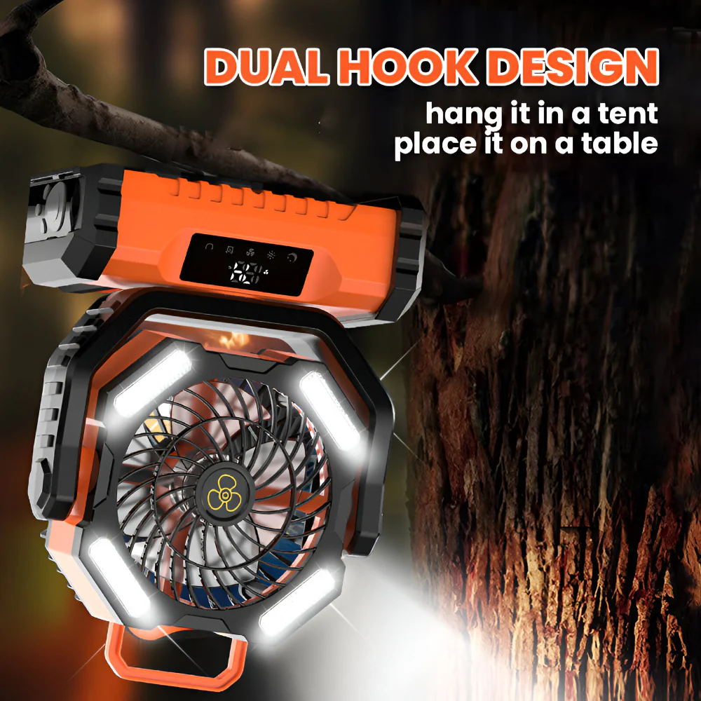 Portable Fan Rechargeable Oscillating Remote Control Camping - Image 8