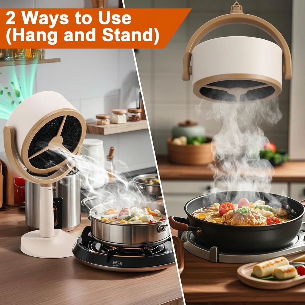 Portable Range Hood Rechargeable Kitchen Exhaust Fan - Image 5