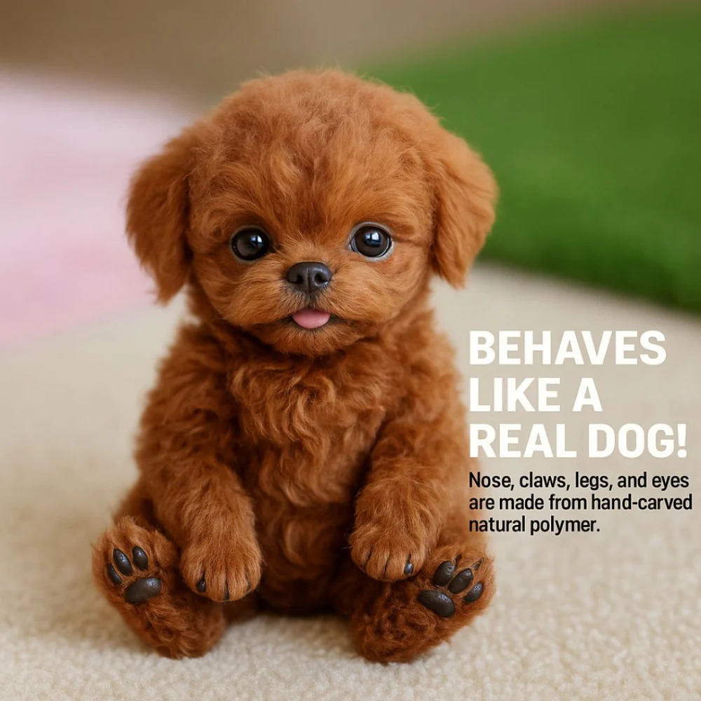 Puppy Toy Interactive Plush Lifelike Companion Walking Barking - Image 8