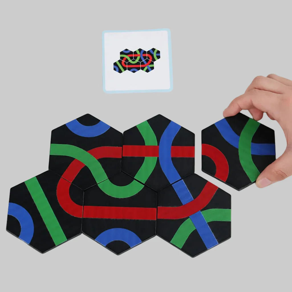 Puzzle Game Logic Board Kids Educational Path Toy - Image 2