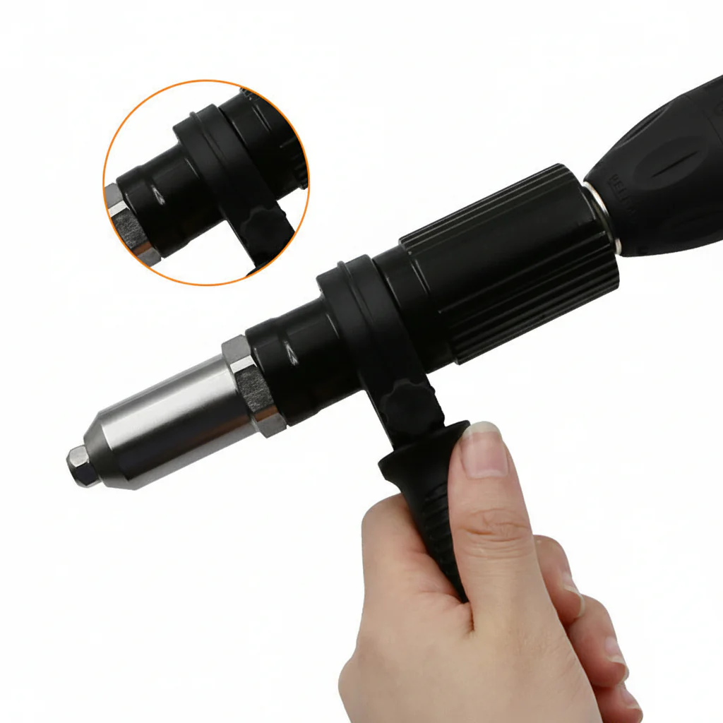 Rivet Gun Drill Adapter Kit Interchangeable Nozzles - Image 13