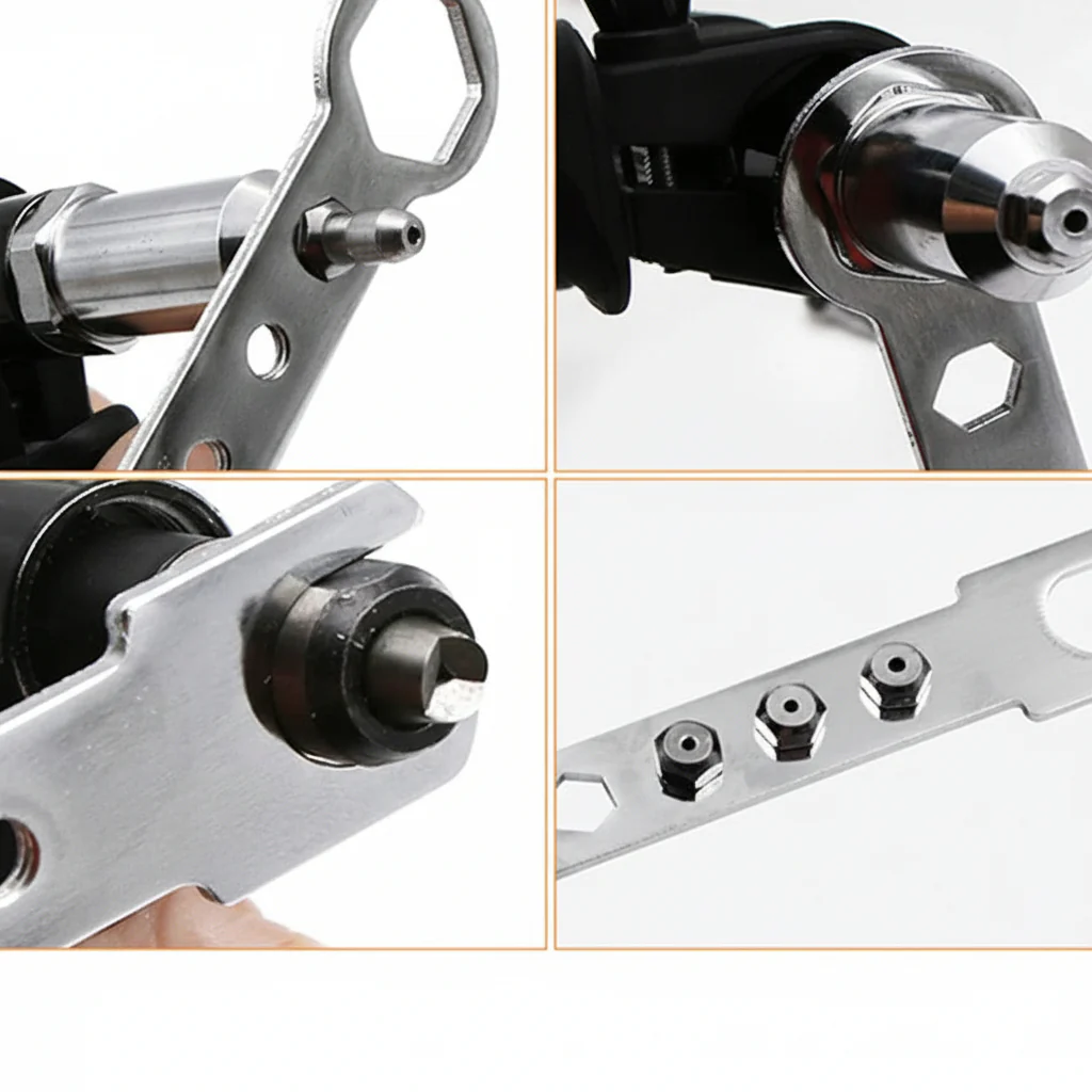 Rivet Gun Drill Adapter Kit Interchangeable Nozzles - Image 14