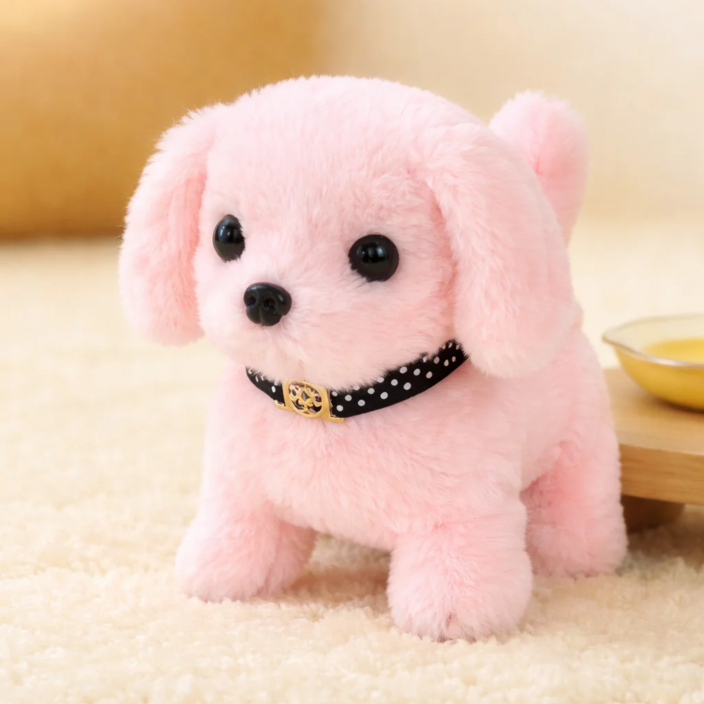 Robot Dog Interactive Plush Puppy Toy Lifelike Walking Barking - Image 9