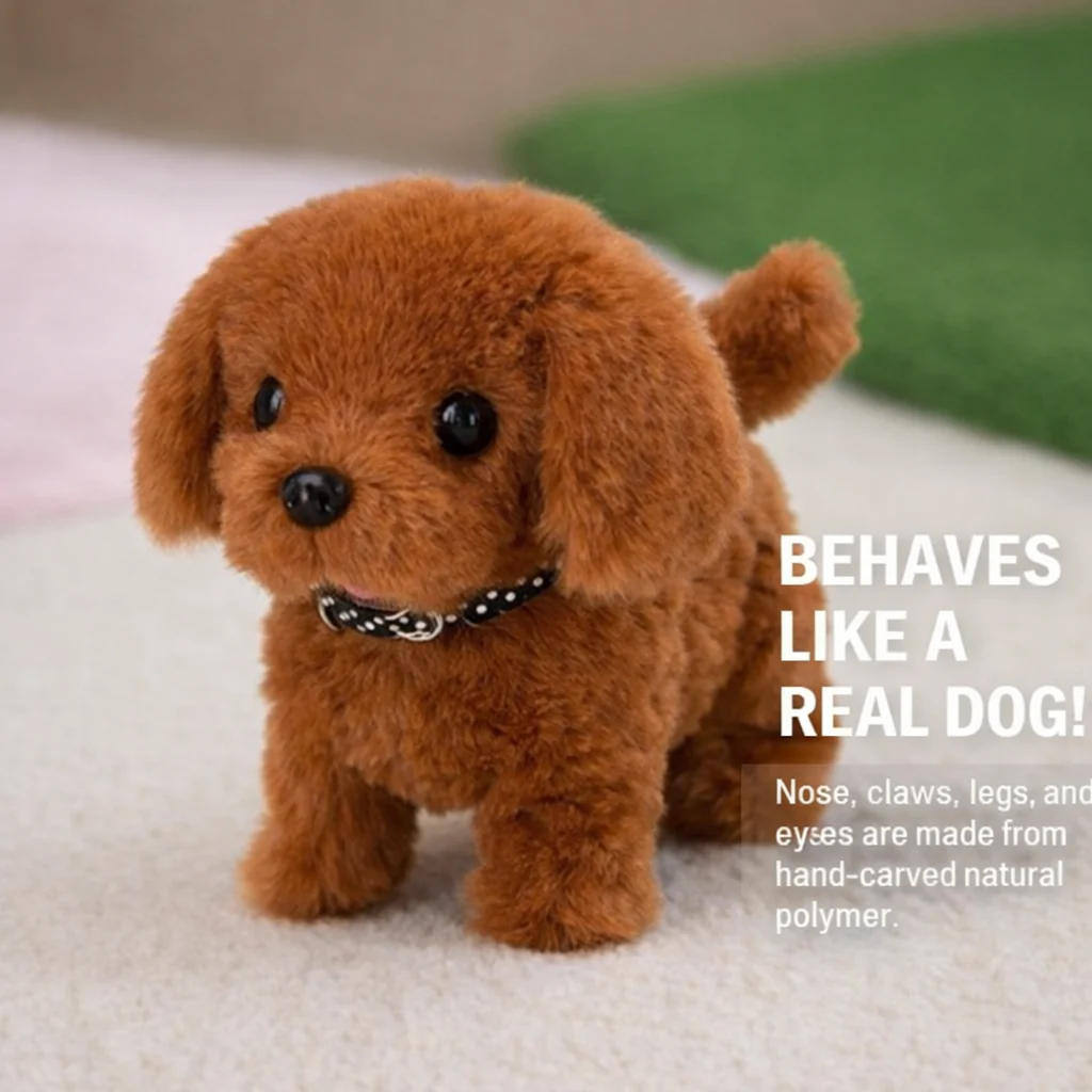 Robot Dog Interactive Plush Puppy Toy Walking Barking Tail Wagging - Image 5