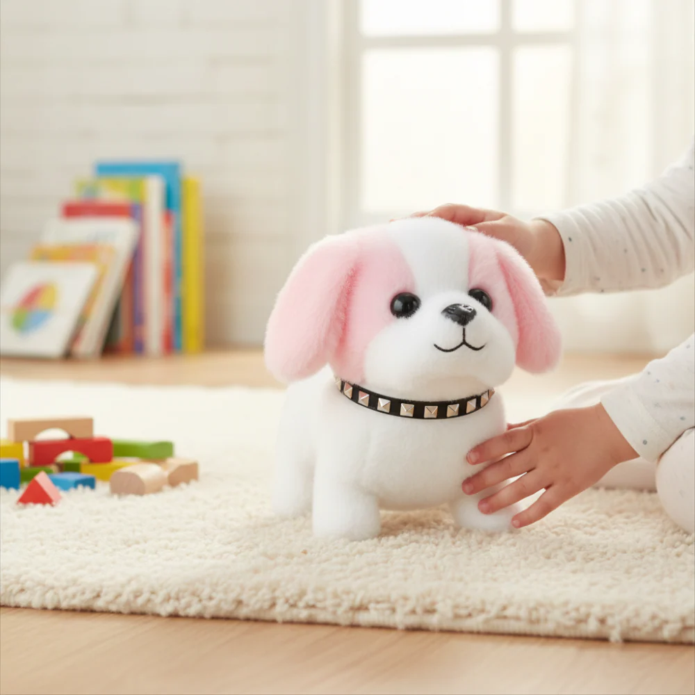 Robot Dog Toy Interactive Plush Puppy Motion Barking Figure - Image 8