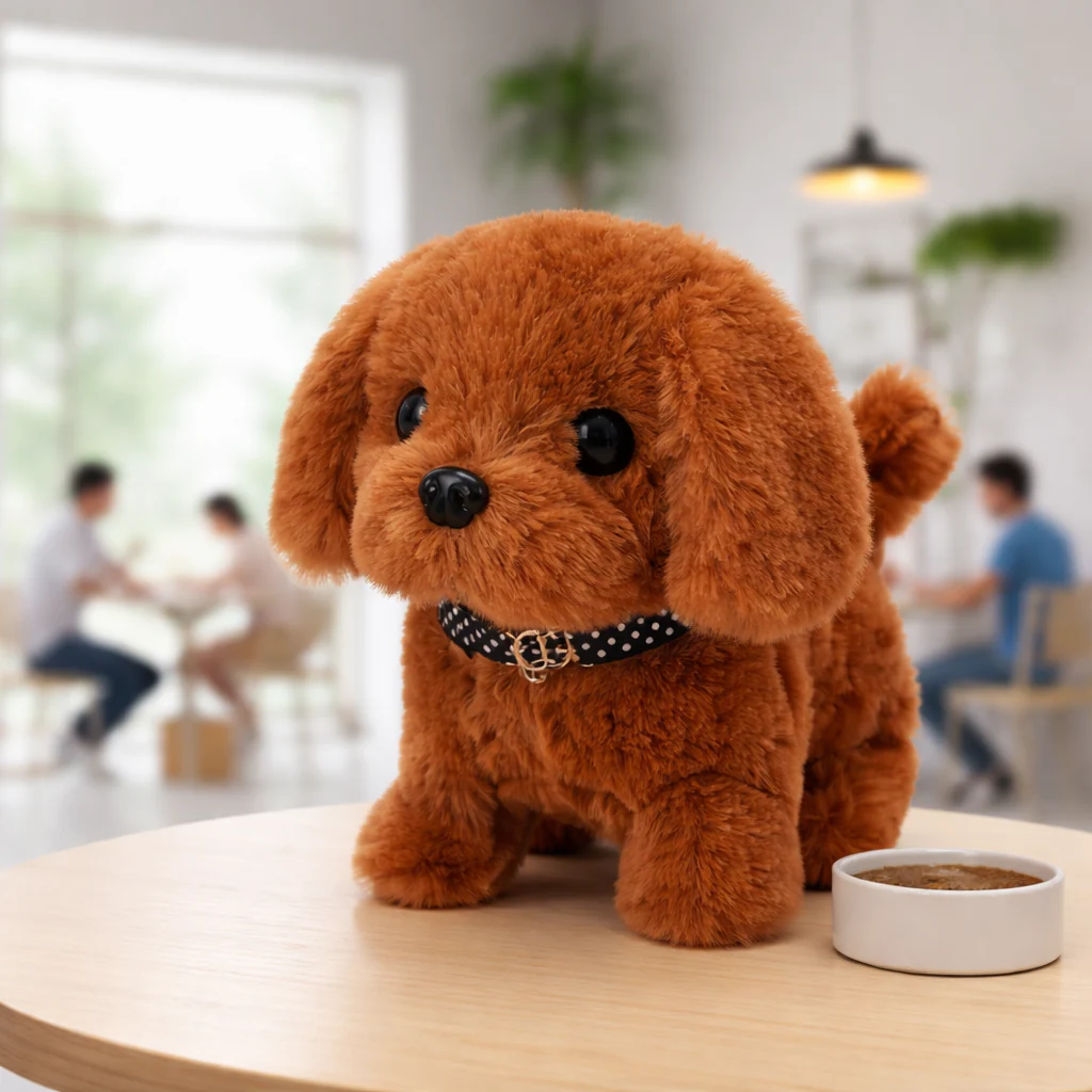 Robot Dog Toy Interactive Plush Puppy Realistic Walking Pet - Image 5