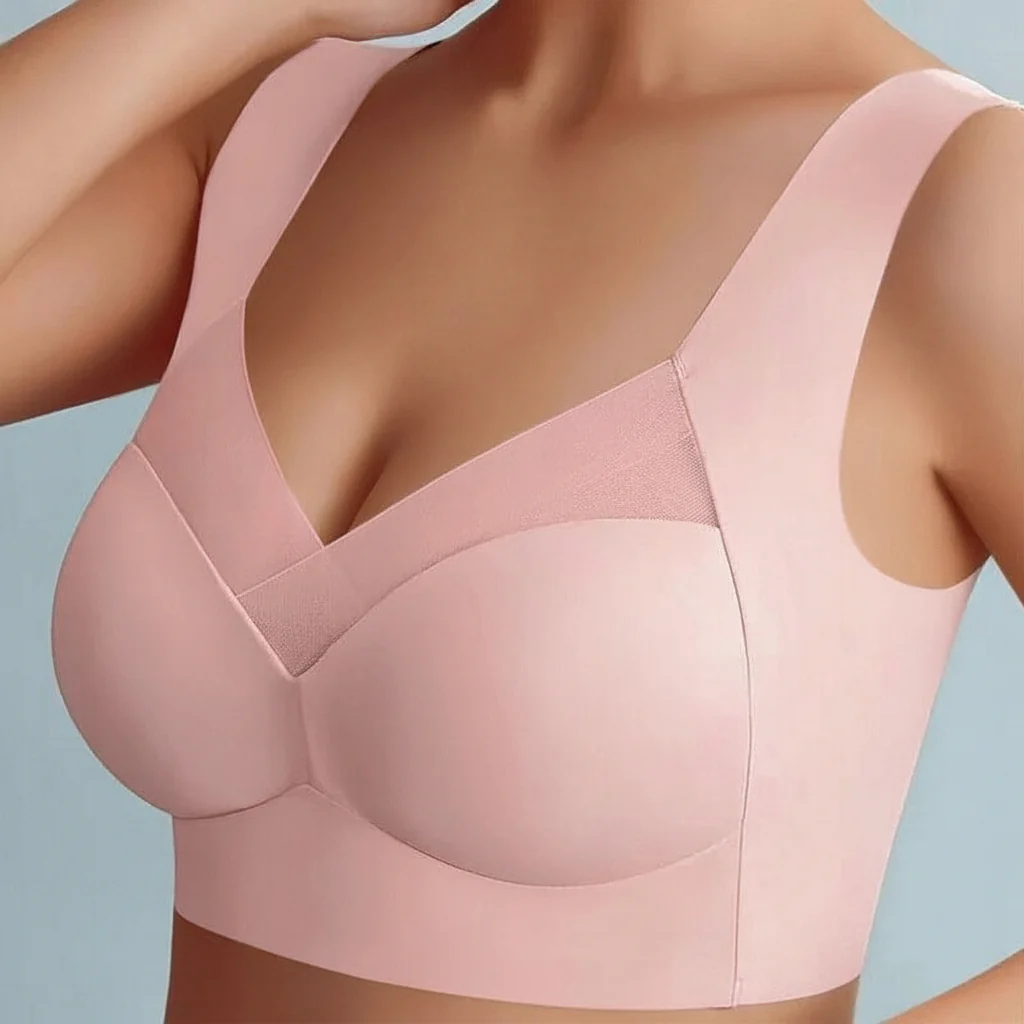 Seamless Push Up Bra Women Comfortable Wireless Lift Soft Fit - Image 8