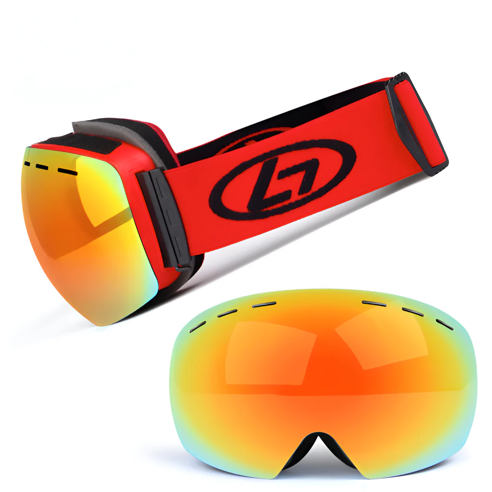 Ski Goggles Frameless Interchangeable Lens OTG Snow Eyewear - Image 5