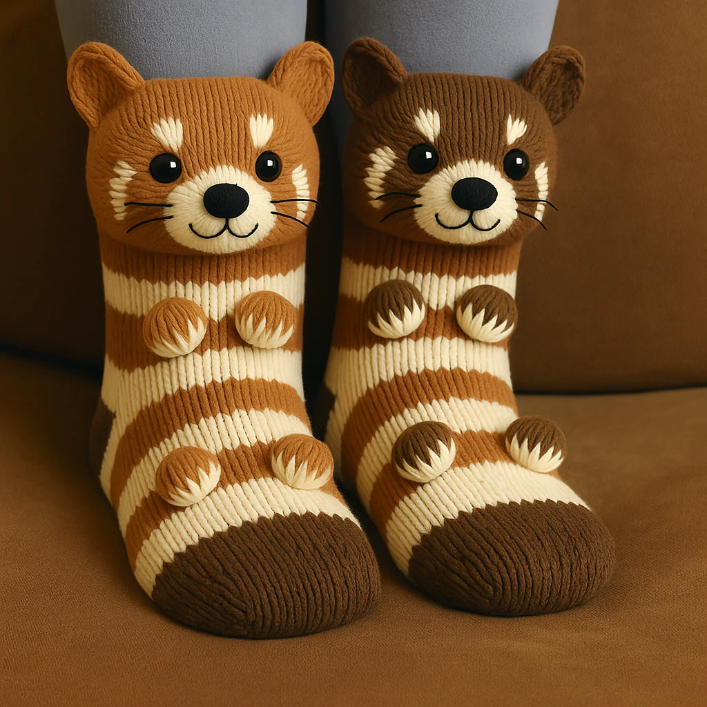Socks Animal 3D House Non Slip Cozy Design - Image 12