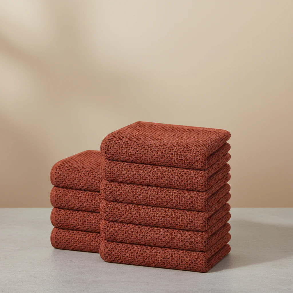Soft Cotton Dish Cloths Set Absorbent Honeycomb Waffle Weave - Image 38