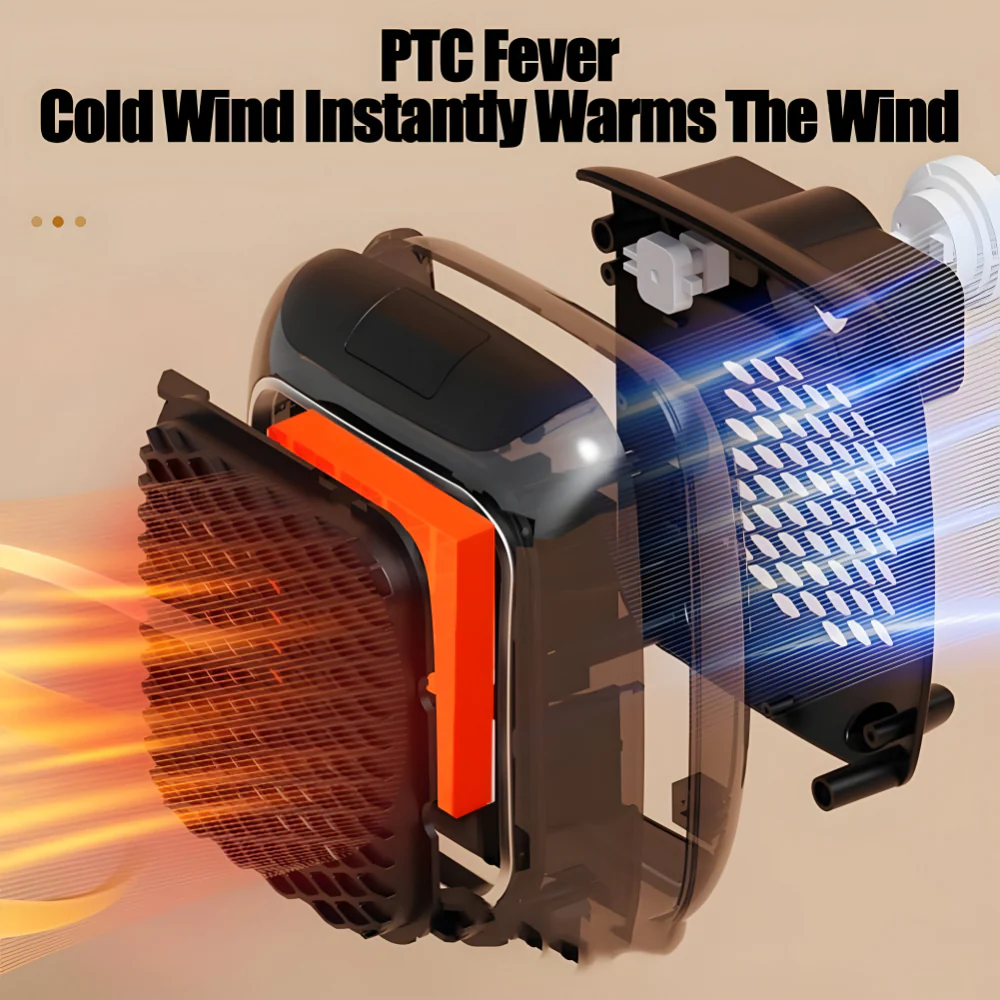Space Heater Portable Electric Desktop Unit - Image 4