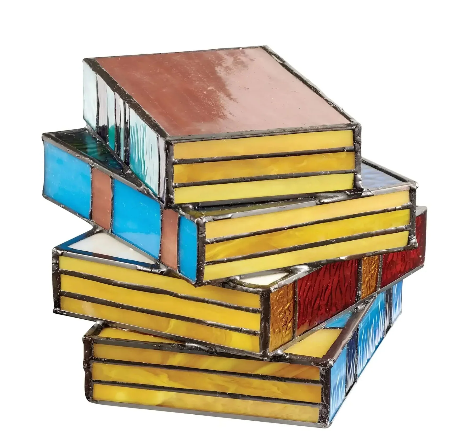 Stained Glass Book Lamp | Handcrafted Art Lighting - Image 4