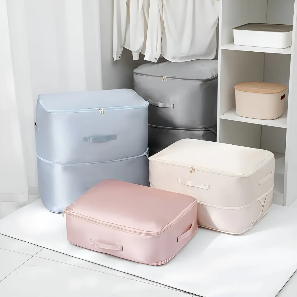 Storage Bags Compression Closet Clothing Bedding Organizer