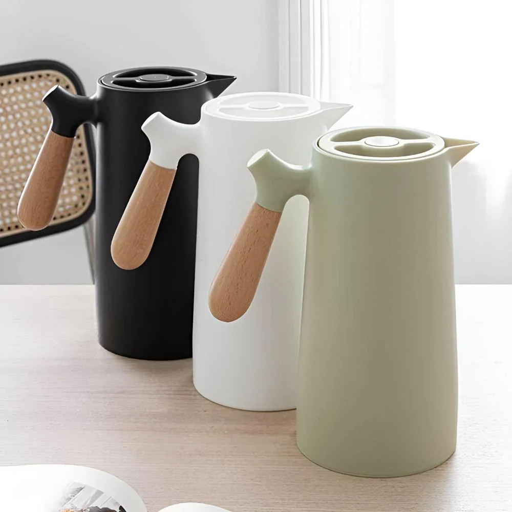 Thermal Carafe Insulated Wood Handle Beverage Server - Image 10