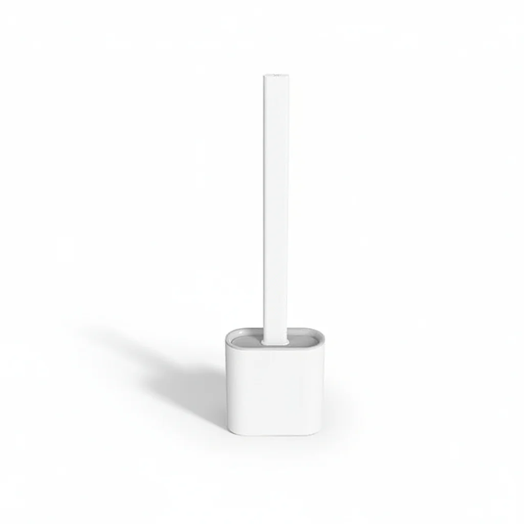 Toilet Brush Silicone Flexible Hygienic Wall Mount Holder - Image 3