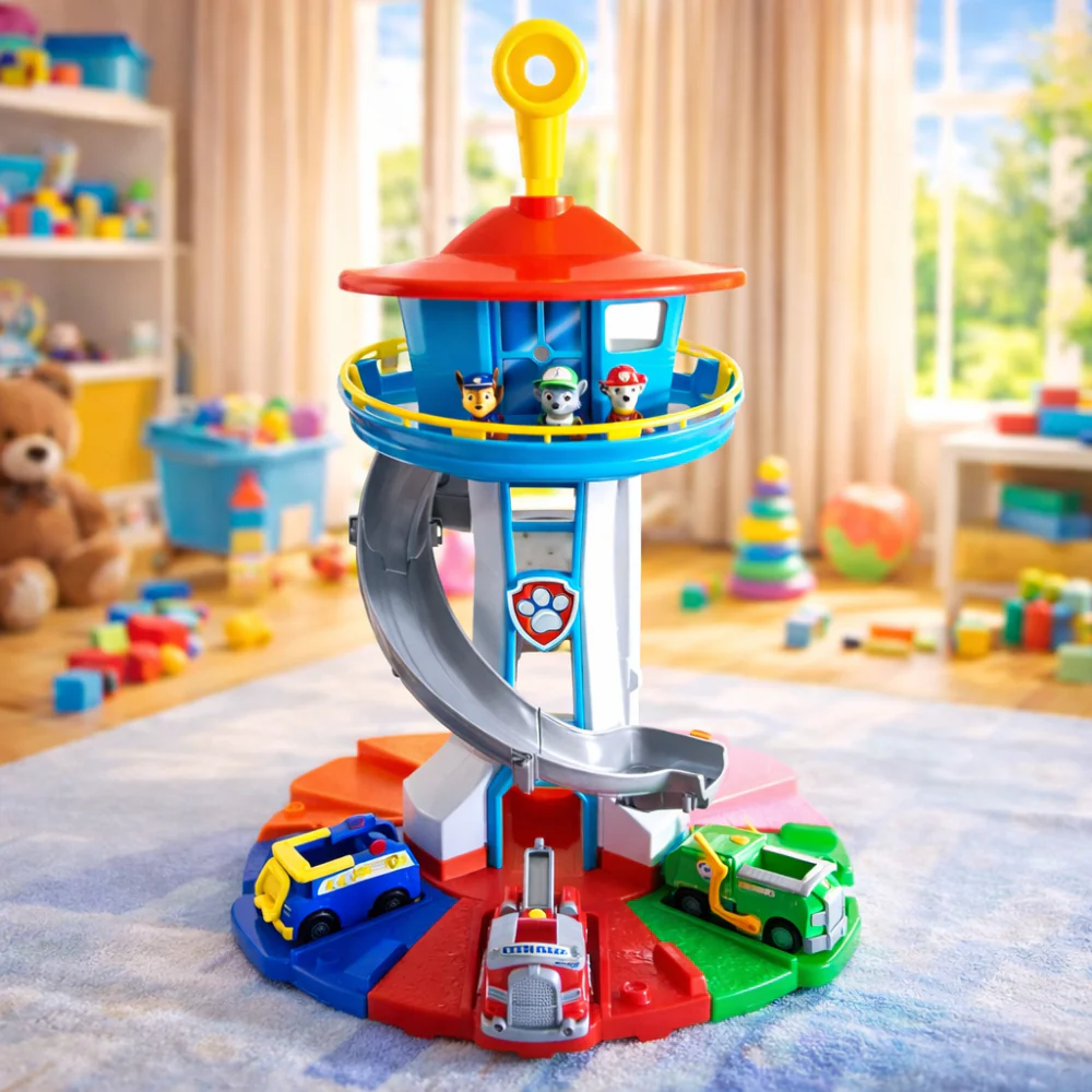 Toy Car Track Slide Tower Racing Playset - Image 4
