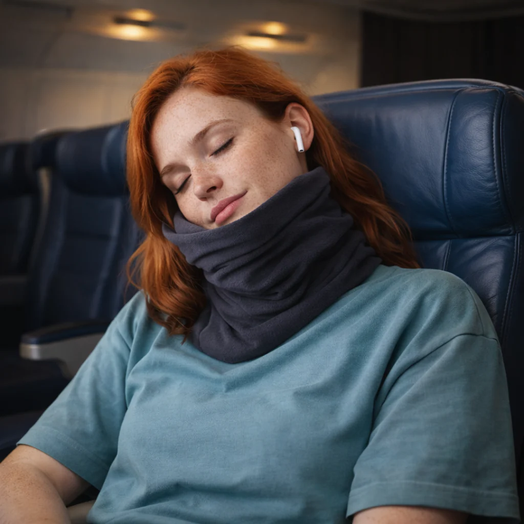 Travel Pillow Wrap Neck Support Upright Rest - Image 2
