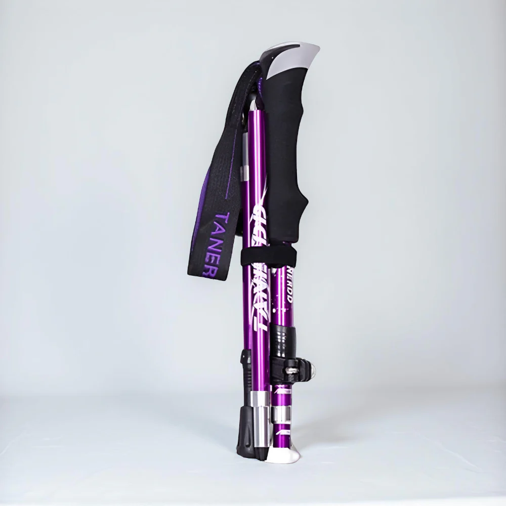 Trekking Poles Foldable Telescopic Hiking Support Stick - Image 2